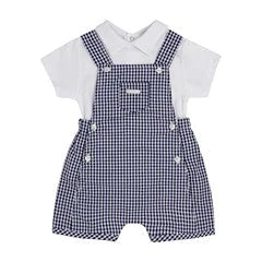 blues baby, 2 piece set, blues baby - baby boys navy 2 piece BB0334