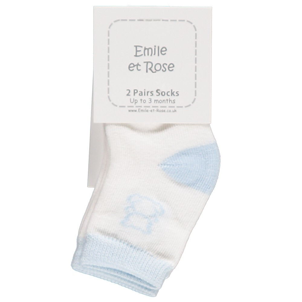 Emile et Rose - baby boys socks 2 pairs 4620 Alpine | Betty McKenzie