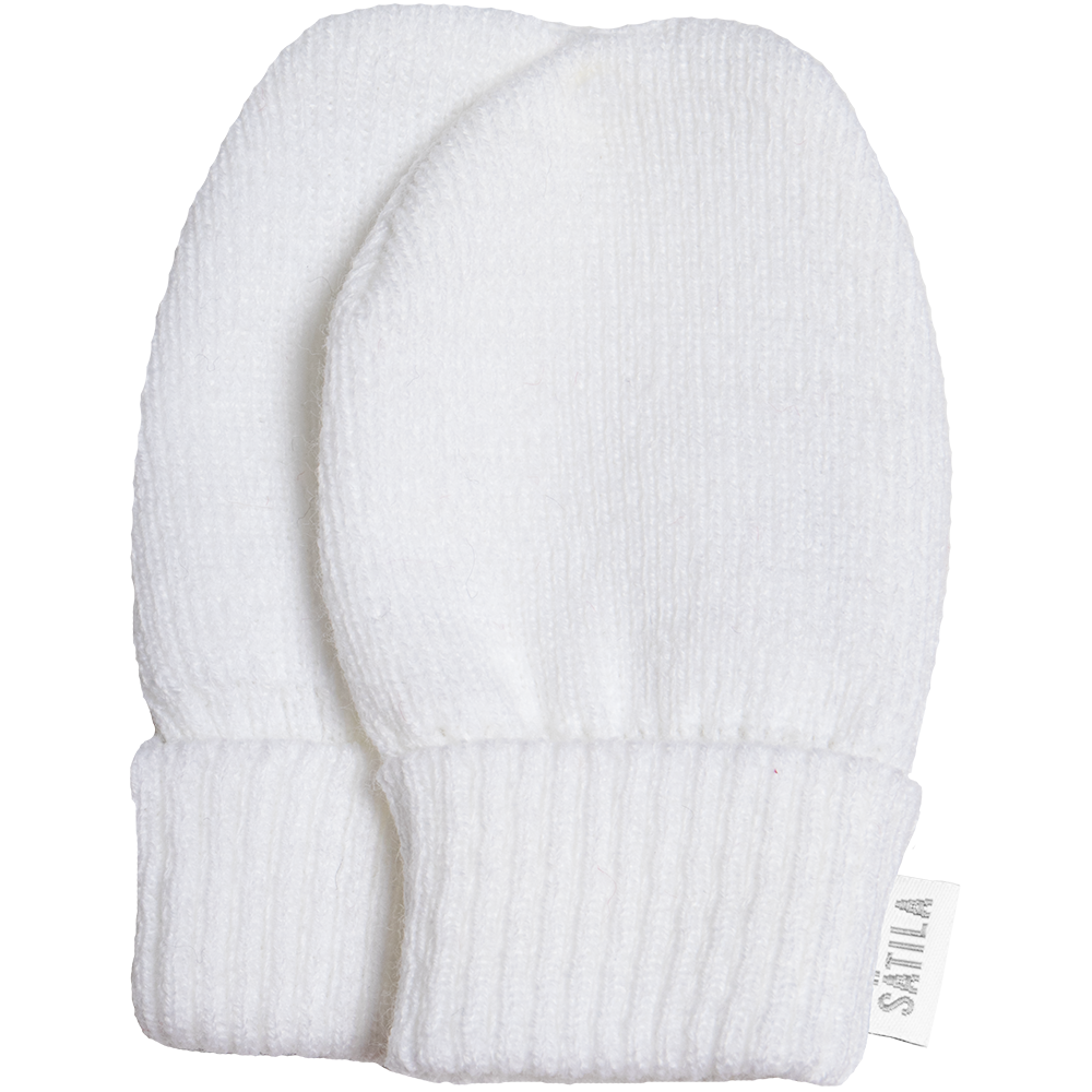 Satila - Baby mittens, Trixie, white | Betty McKenzie