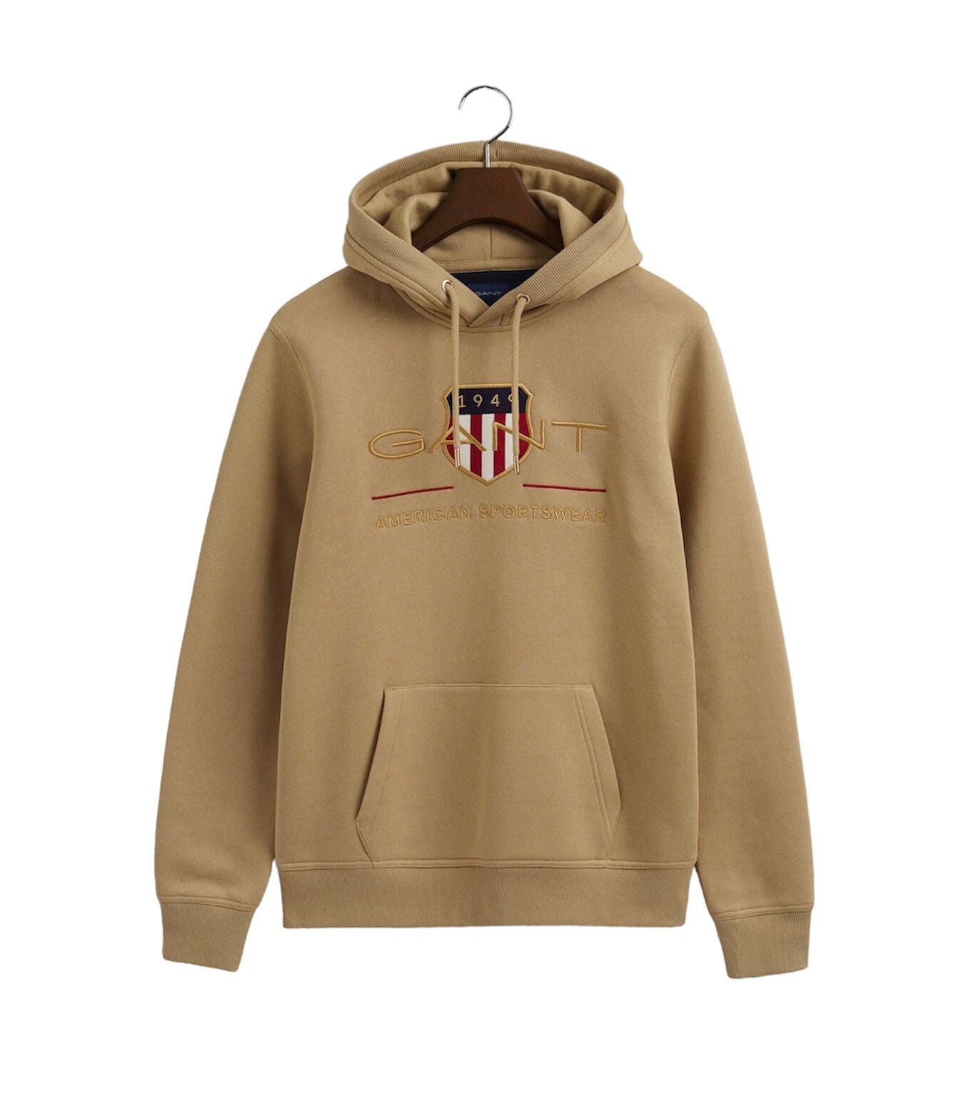 Gant, Hoodie, Gant - Archive Shield Hoodie, beige