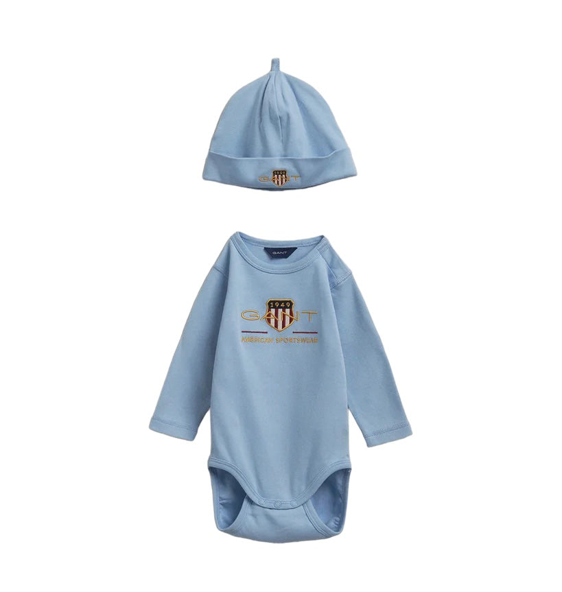 Gant, Tops, Gant - Baby archive shield Body and Beanie 6m-18m