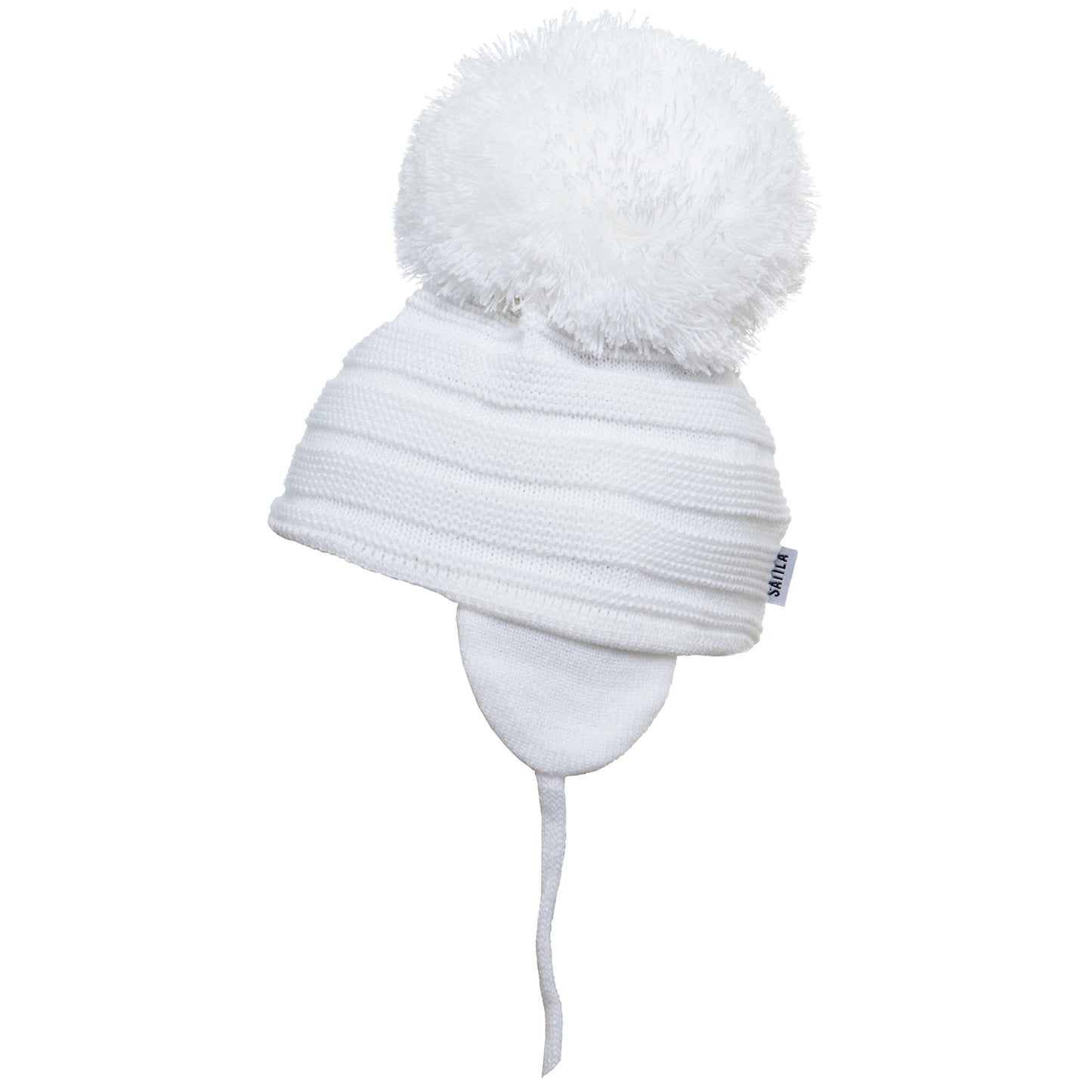 Satila, Hat, Satila Kids Pom Pom Hats, Purl, white