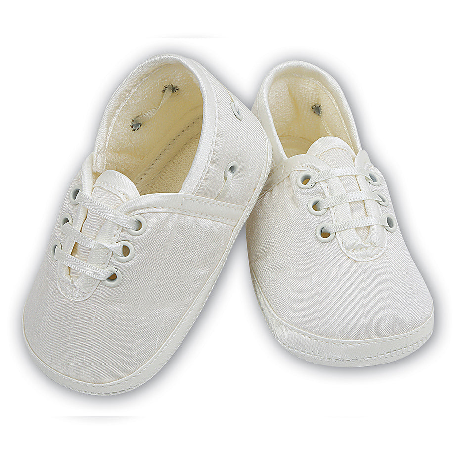 Sarah Louise Boys Christening Shoes - Ivory 004402 | Betty McKenzie